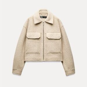 Zara jacket
Bouchlé patch pocket jacket